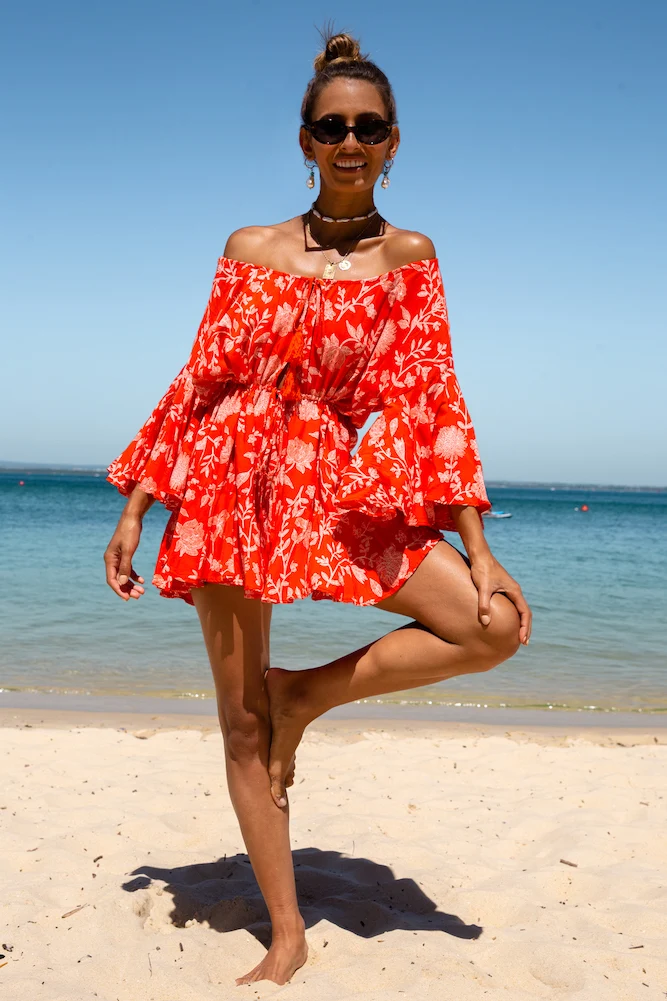 Fiery Passion Romper