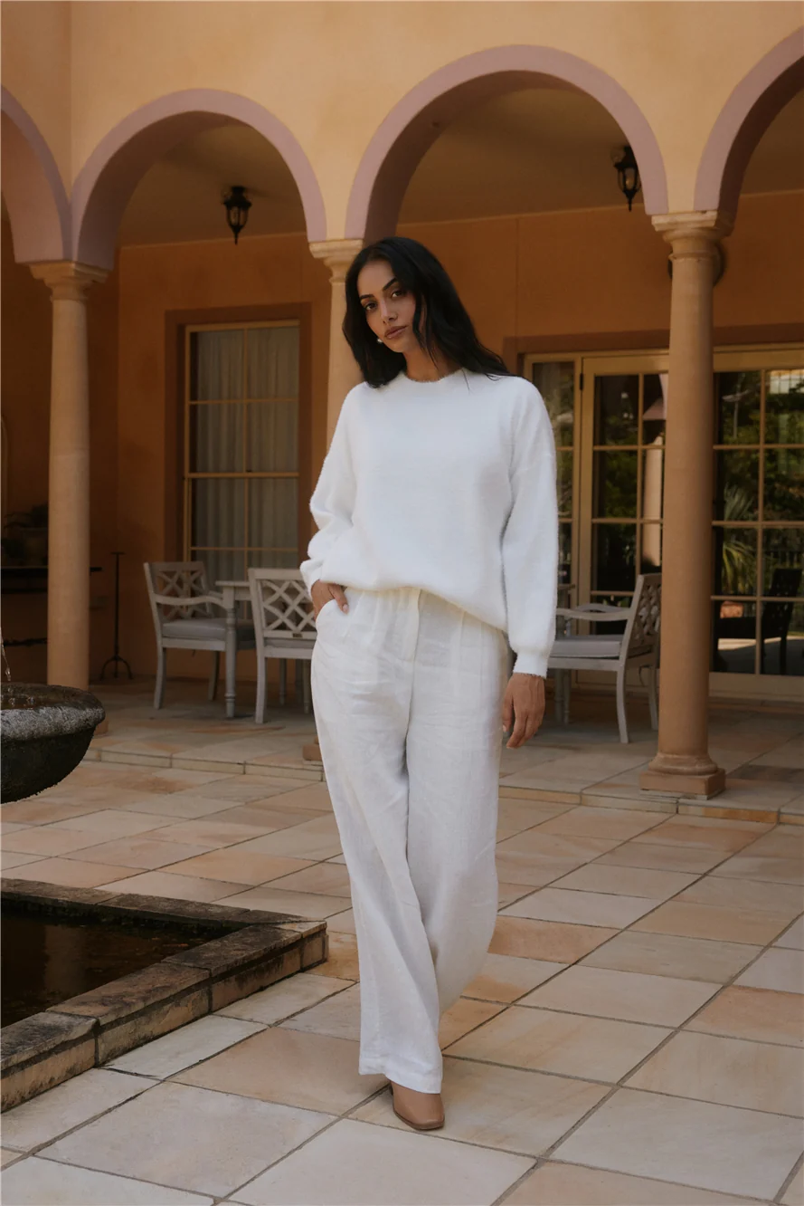 Fior Nights Jumper in White - Image 8
