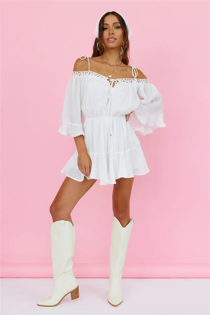 Floating Above Romper White - Image 3