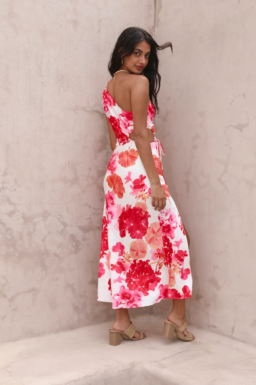 Flowers In Your Hair Maxi Dress Pink - Image 4