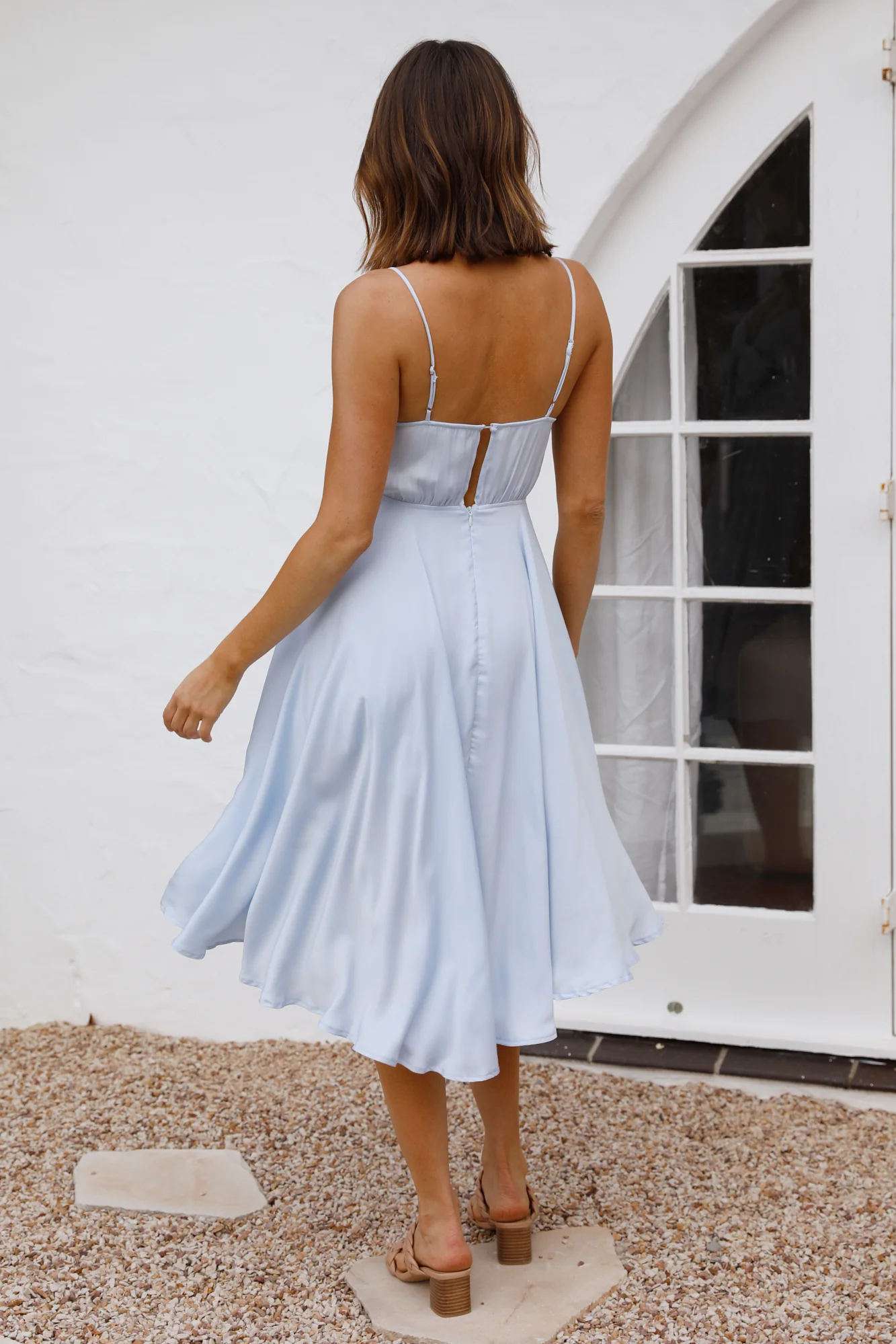 Flying Through Midi Dress Blue - Image 5