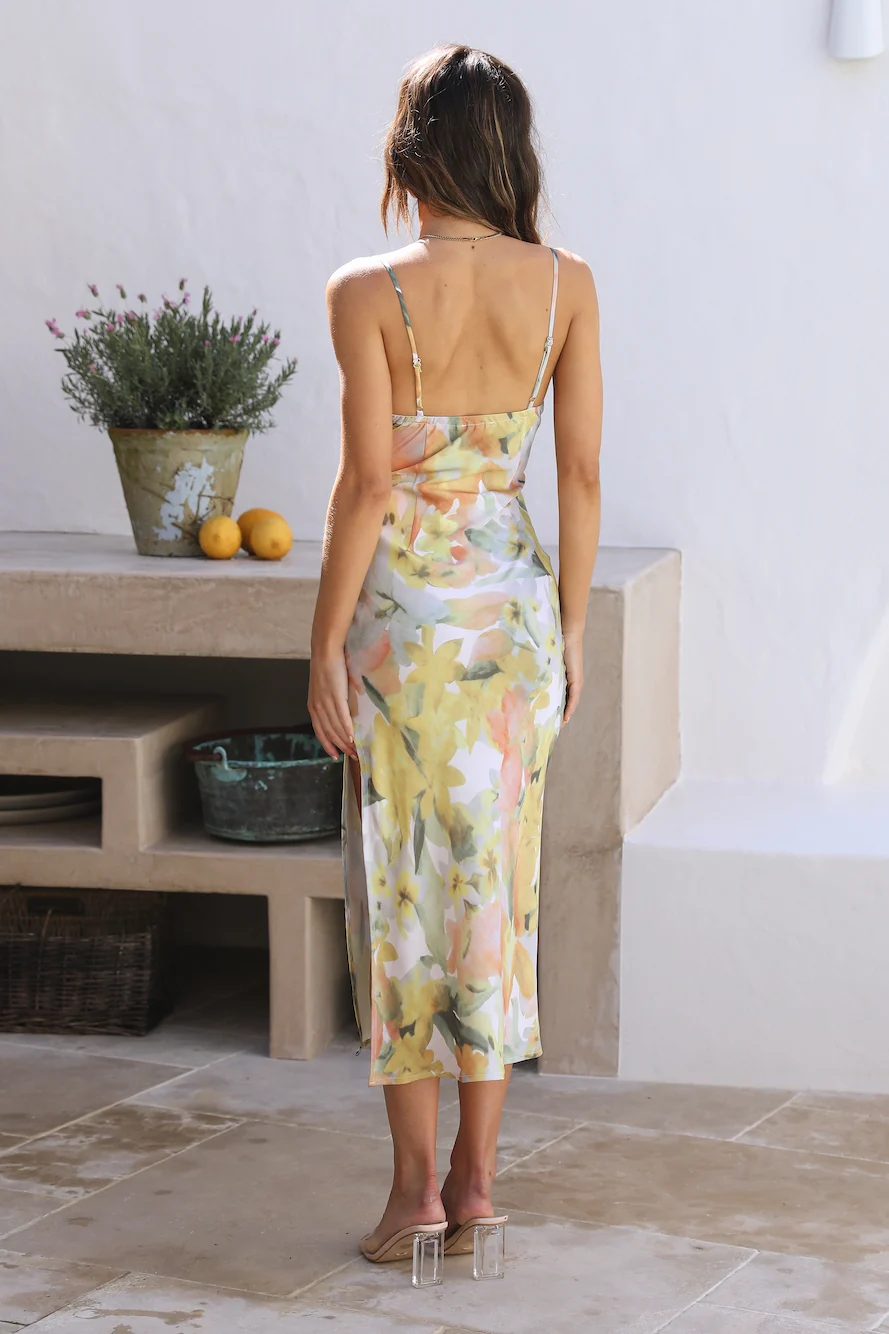 Follow Your Heart Midi Dress Multi - Image 6