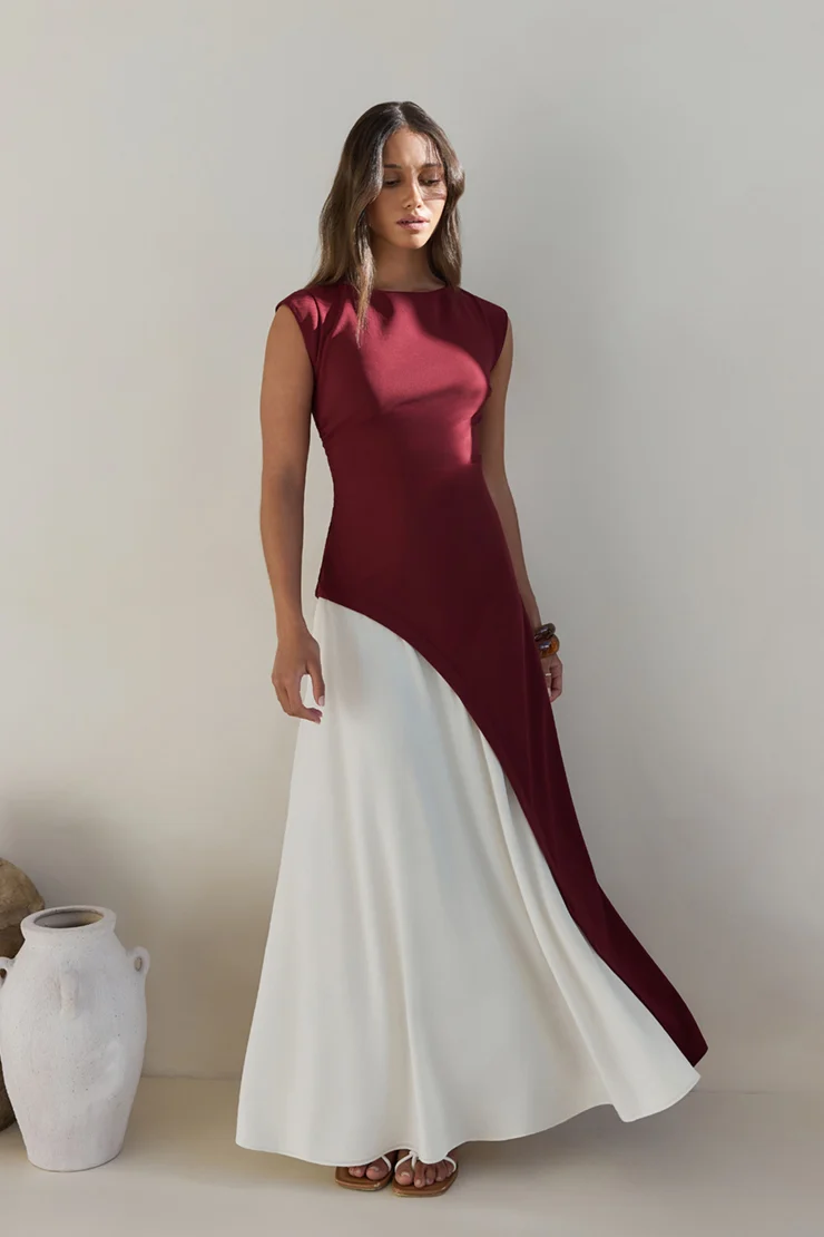 Forever A Star Maxi Dress Wine