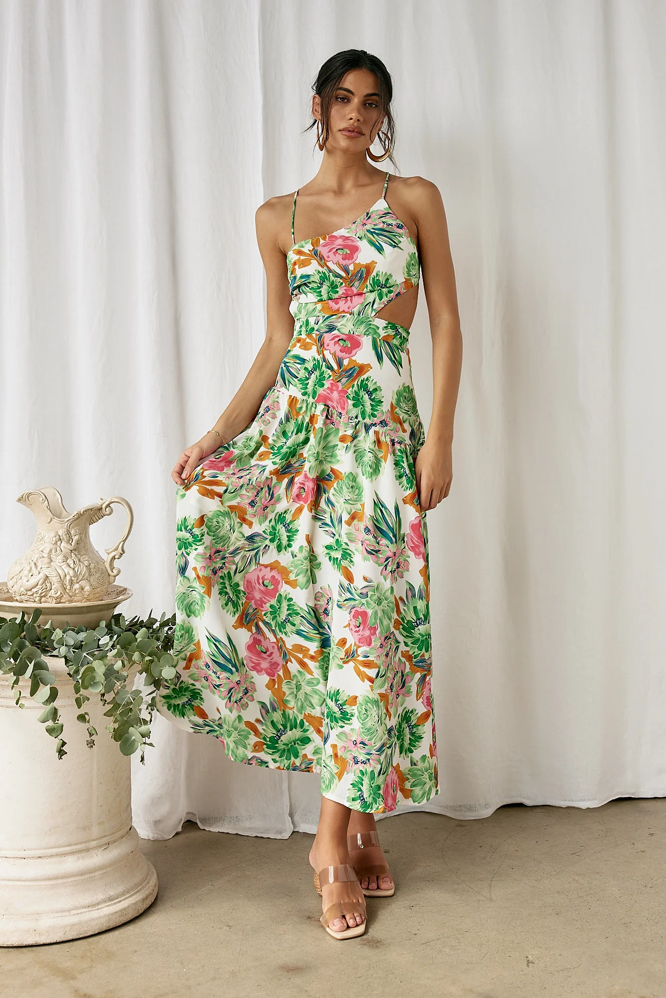 Forever Blooming Maxi Dress Green - Image 6