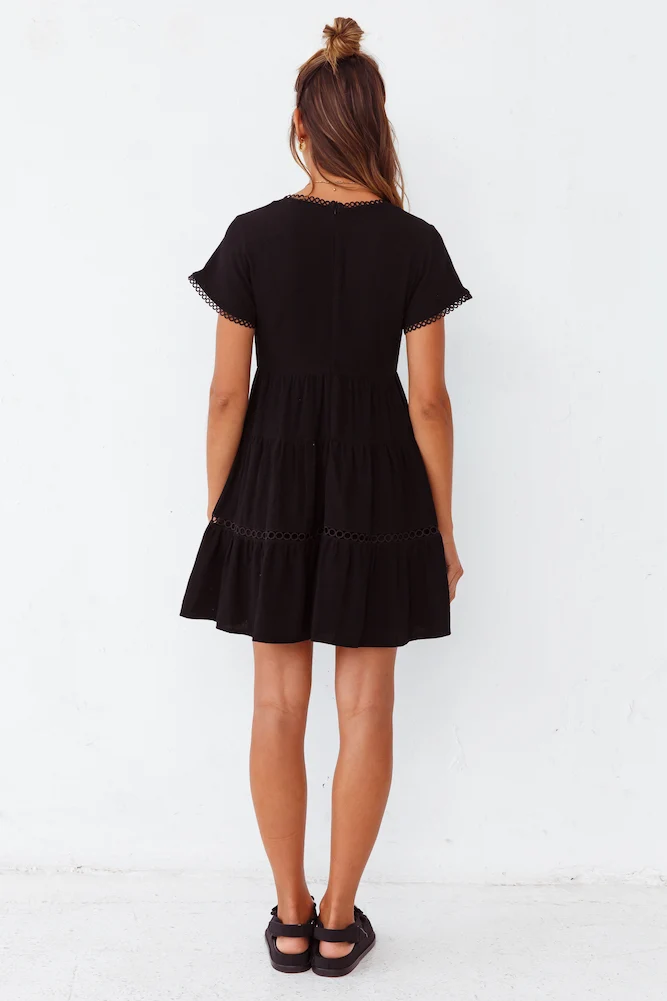 Forget-Me-Not Dress Black - Image 6