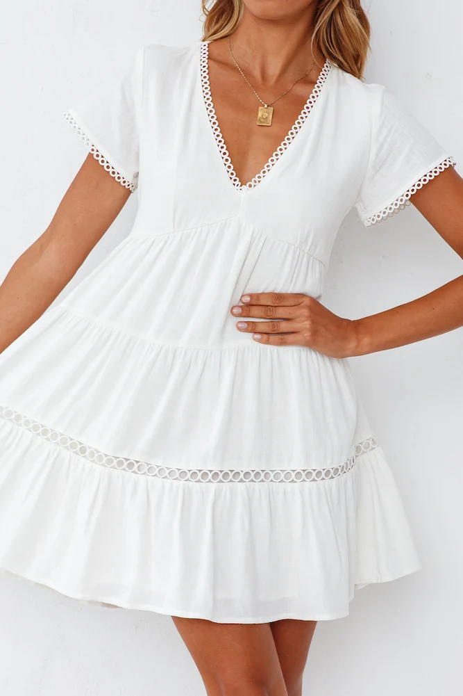 Forget-Me-Not Dress White - Image 8