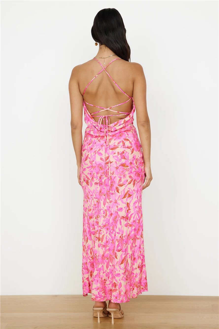 Forgetting You Maxi Dress Pink - Image 6