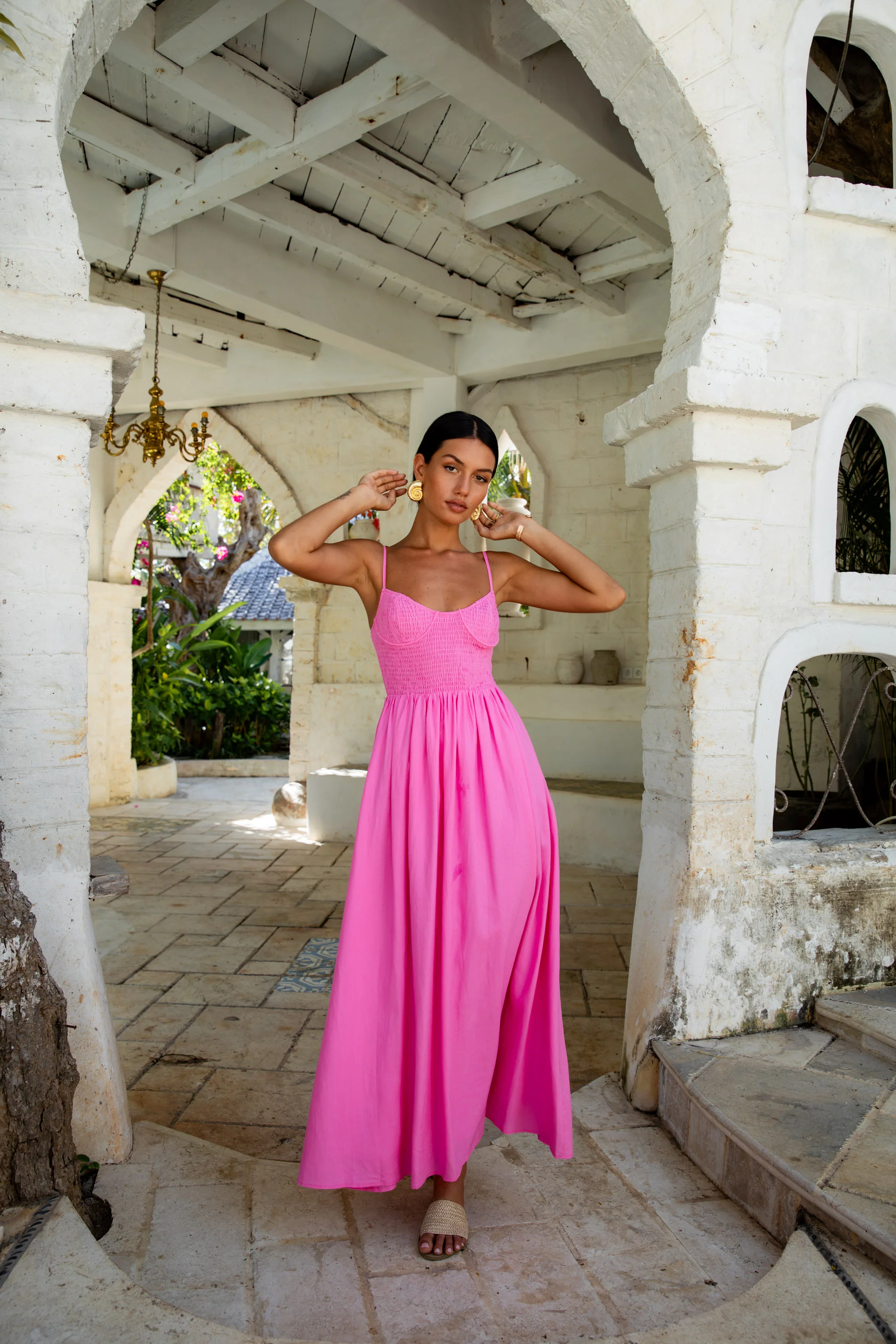 FORTUNATE ONE Blushing Lovers Maxi Dress Pink - Image 7