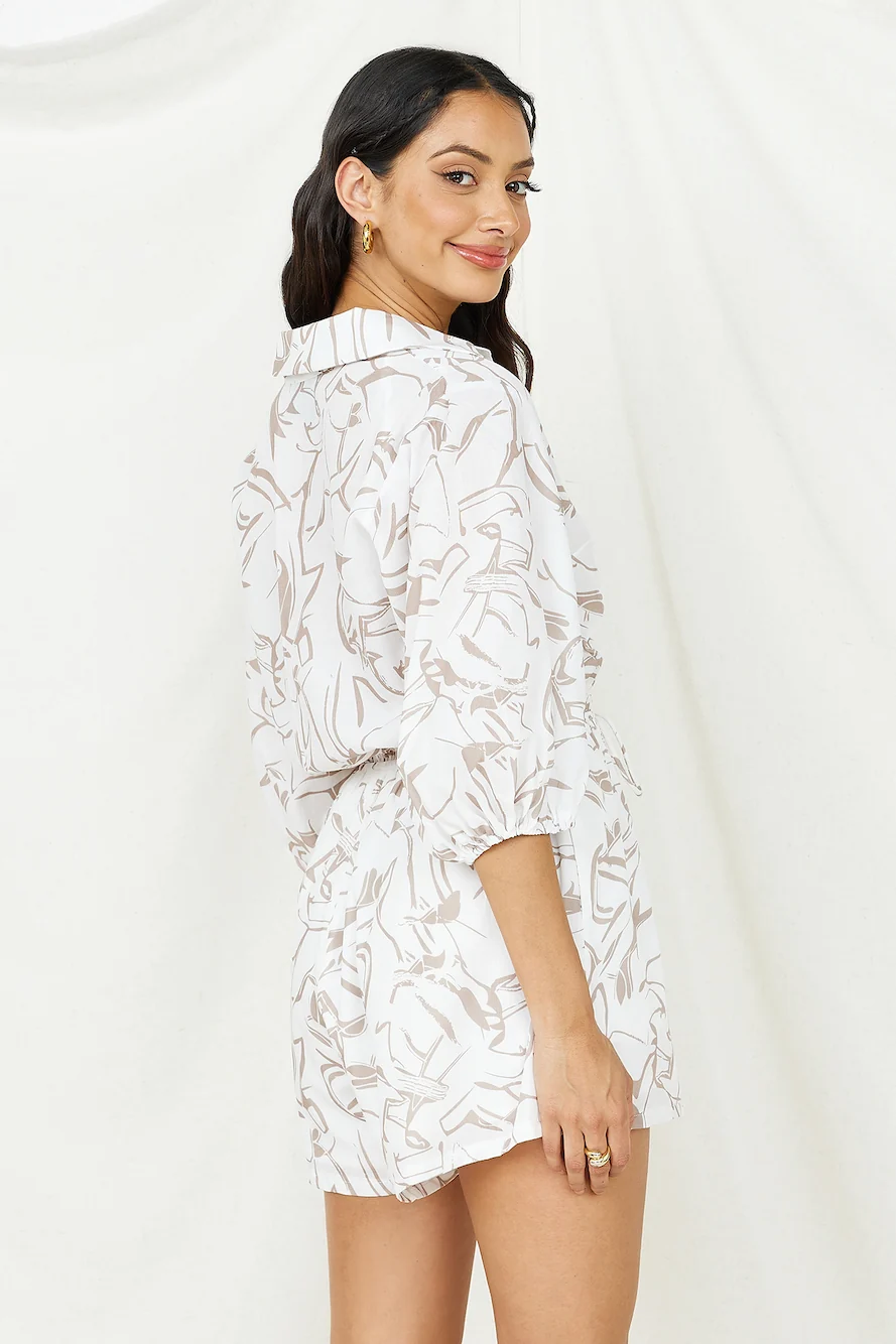 Free As A Bird Romper Beige - Image 7