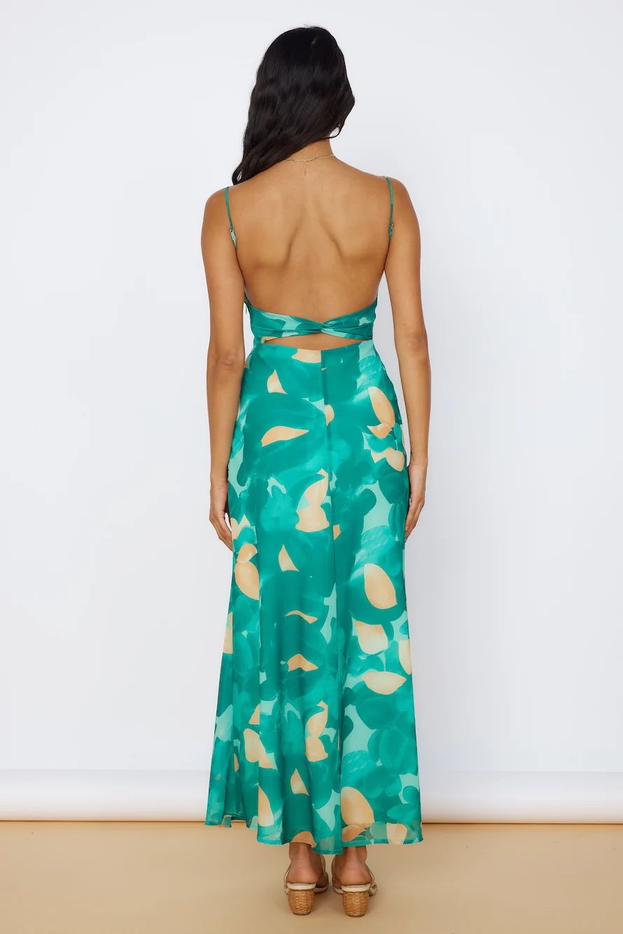Fresh Start Maxi Dress Green - Image 6