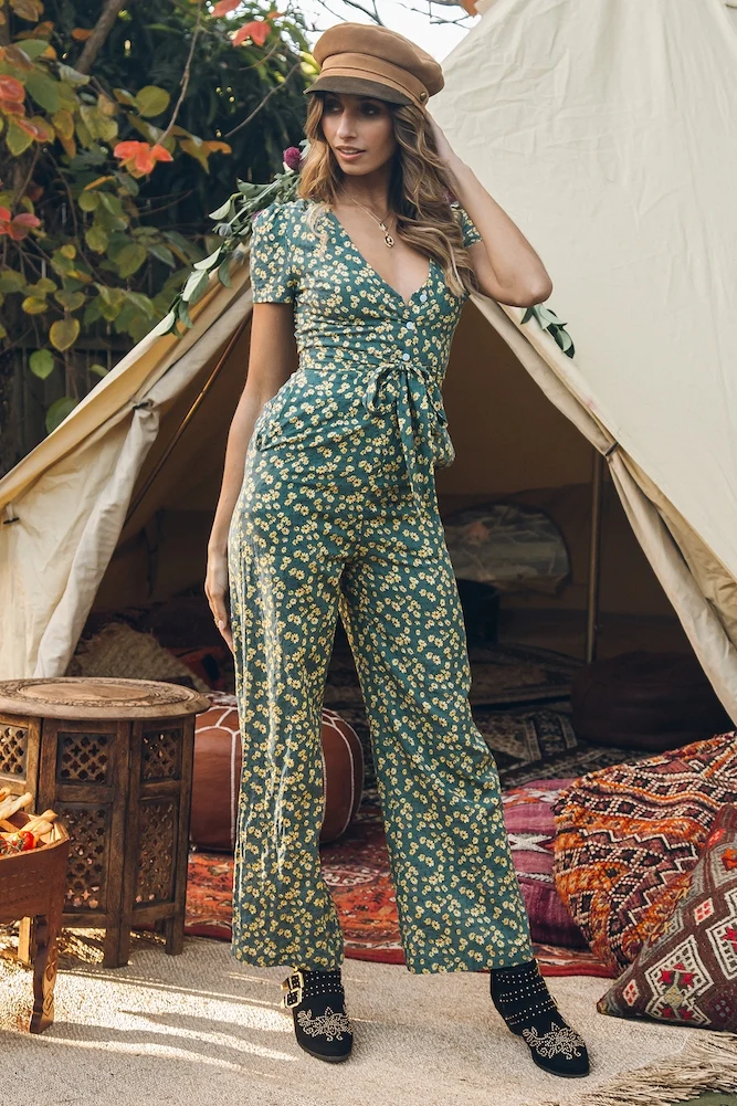 Full Moon Fever Jumpsuit Green