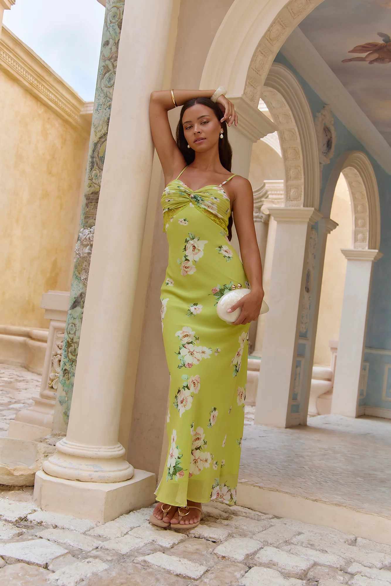 Garden Of Eden Maxi Dress Green - Image 5