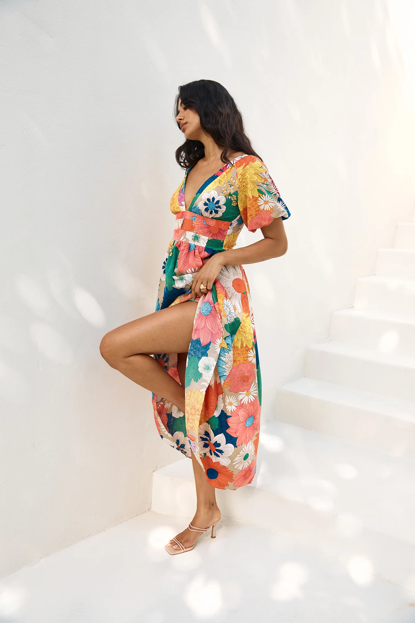 Garden Wedding Maxi Dress Multi - Image 6