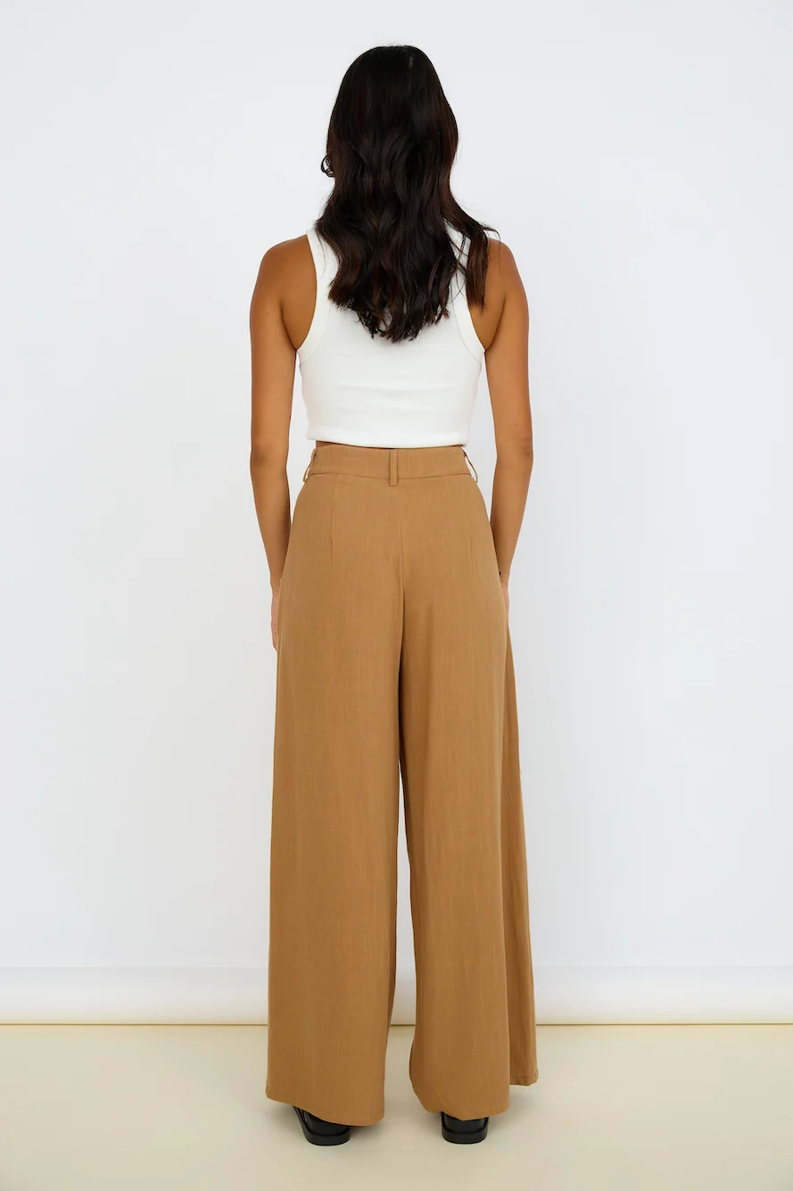 GIRL AND THE SUN Lia Pants Walnut - Image 12