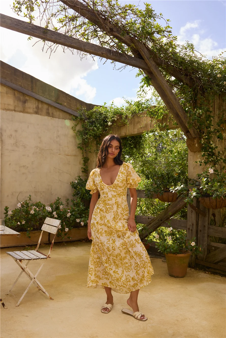Golden Child Maxi Dress Yellow - Image 4