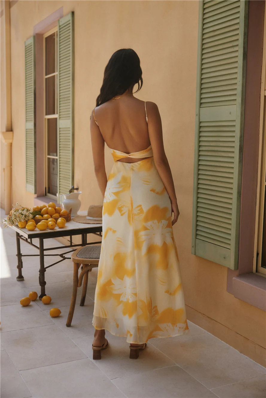 Golden Hour Maxi Dress Yellow - Image 2