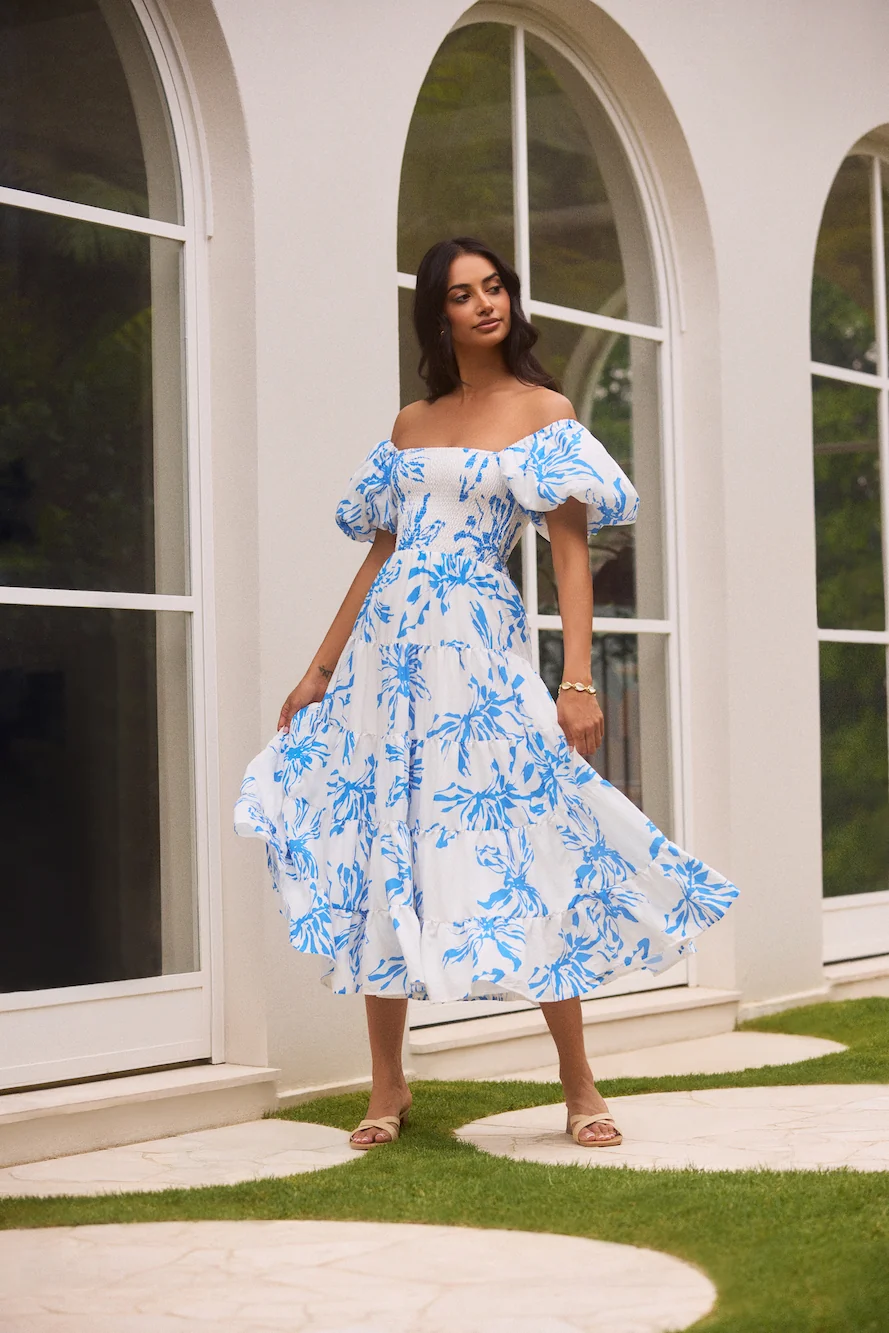 Good Morning Miss Maxi Dress Blue - Image 6