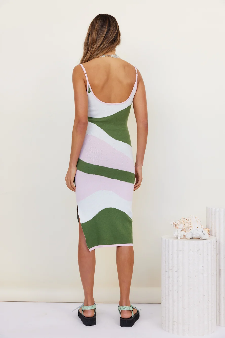 Head Start Midi Dress Green - Image 8