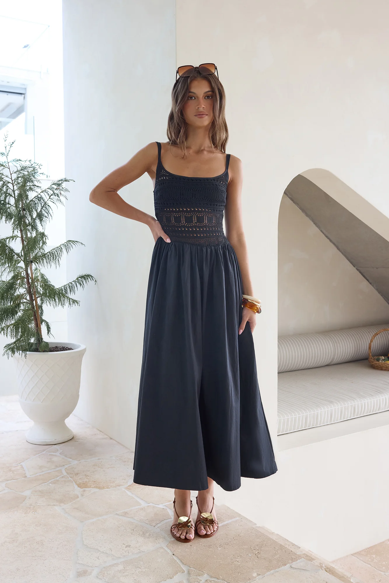 Heat Wave Maxi Dress Black - Image 3