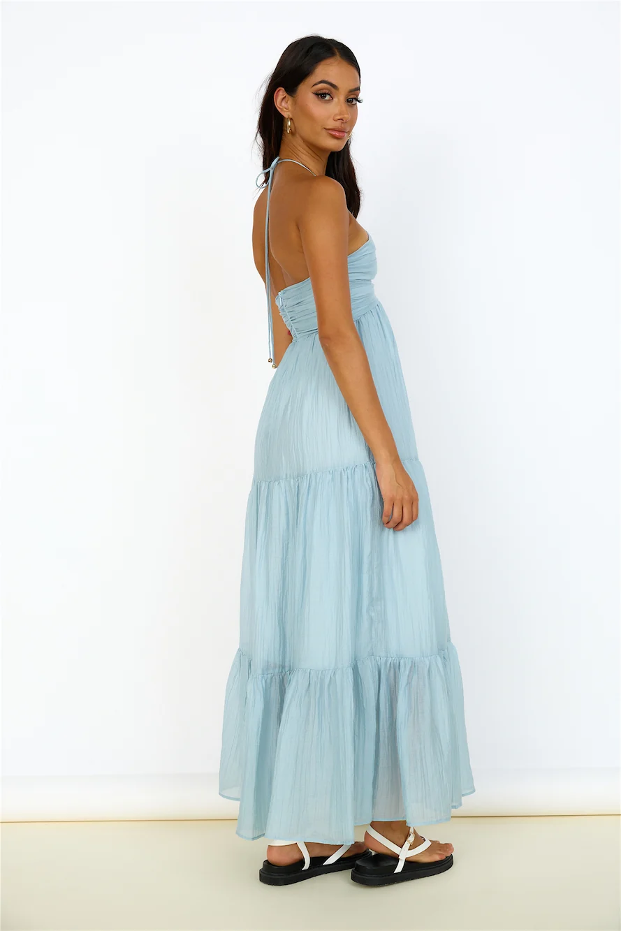Heavenly Delight Maxi Dress Blue - Image 6
