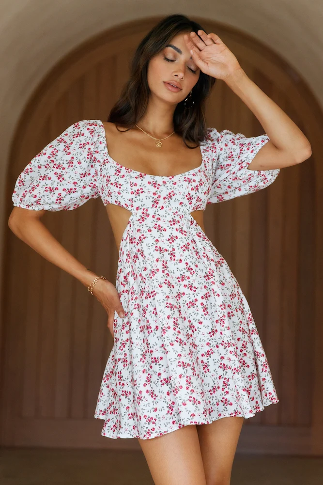 HELLO MOLLY Champagne And Wine Dress - Image 3