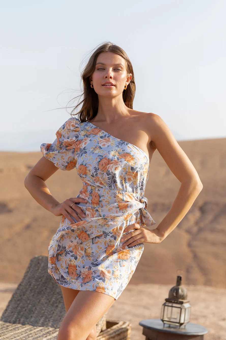 HELLO MOLLY Flowers Of The Sun Dress Blue - Image 3