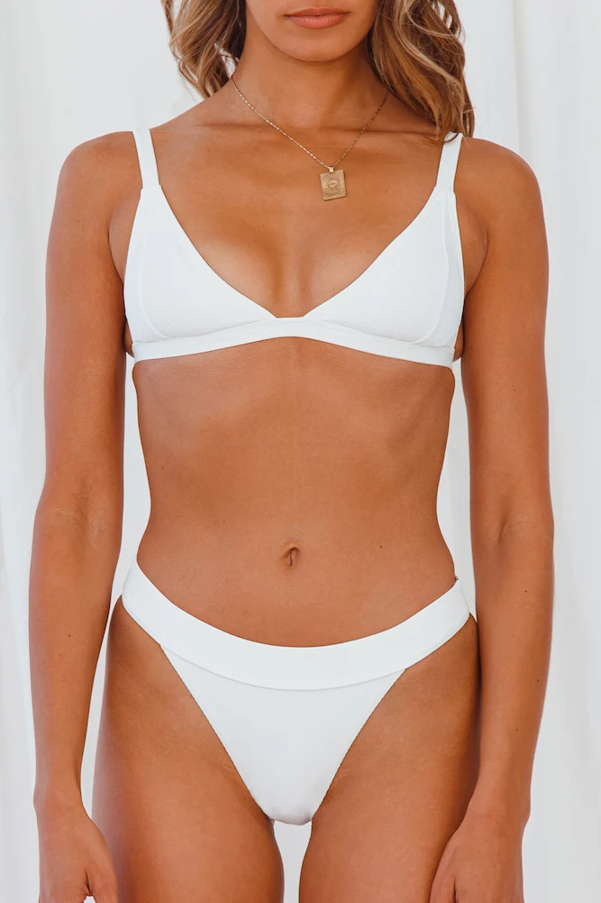 HELLO MOLLY Miamian Swim Top White - Image 8