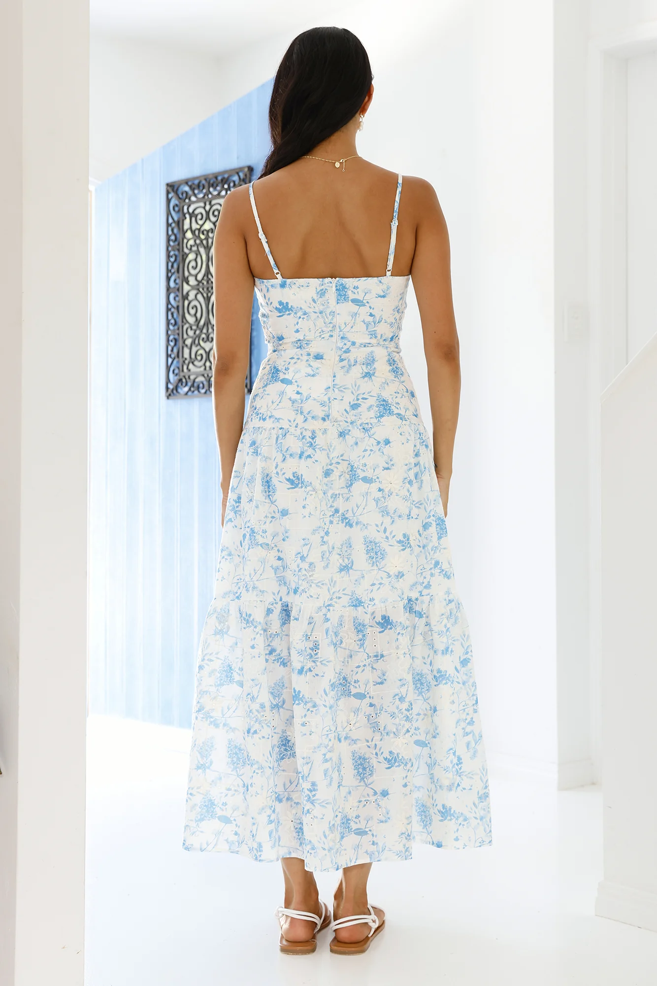 Hidden Lagoon Maxi Dress Blue - Image 2