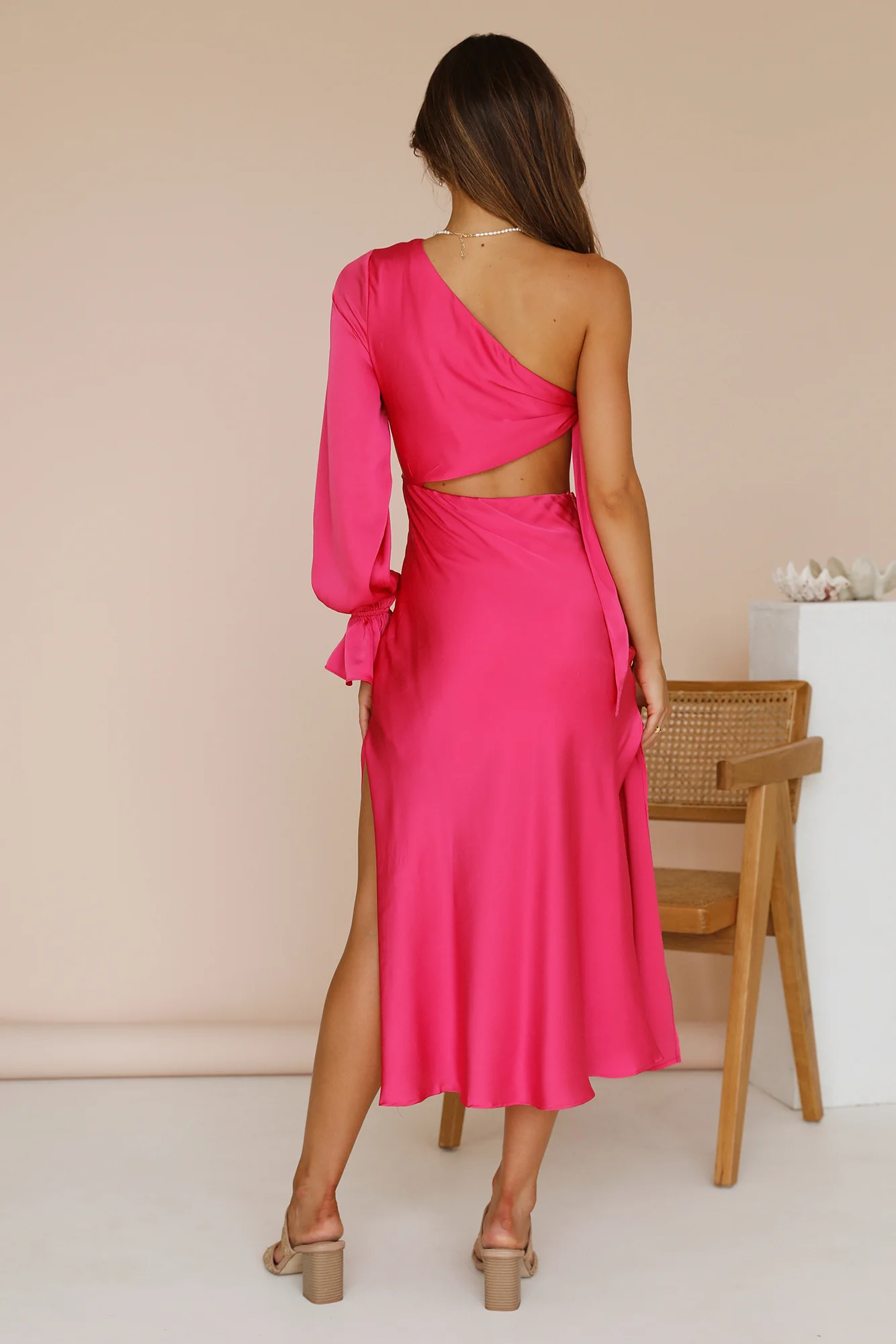 Hold Your Shine Maxi Dress Pink - Image 7