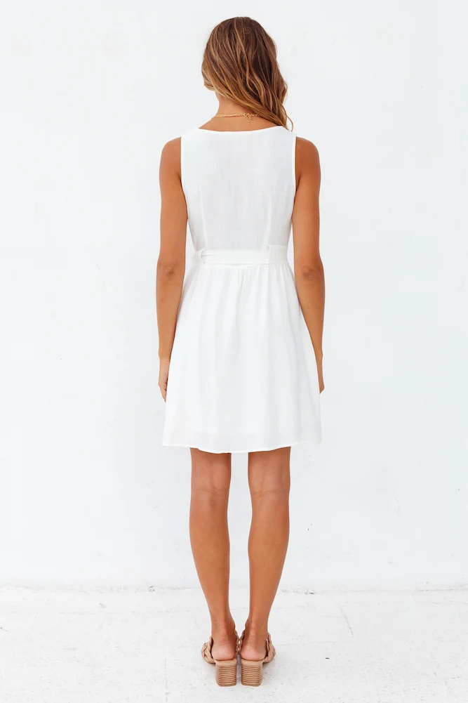 Hole In The Wall Dress White - Image 7