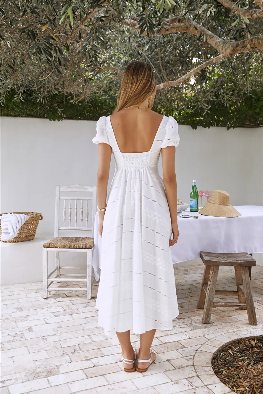 Honeysuckle Haven Maxi Dress White - Image 2