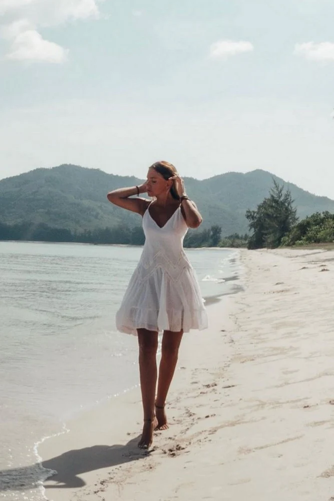 Hopeful Wanderer Dress White - Image 4