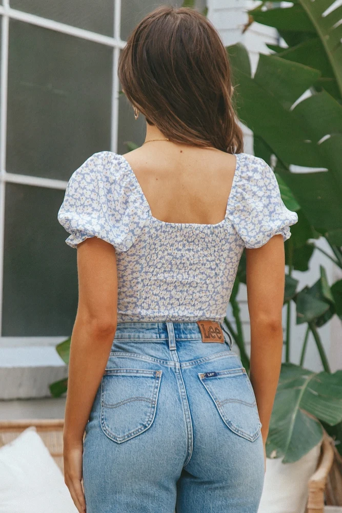 Huckleberry Crop Top Blue - Image 7