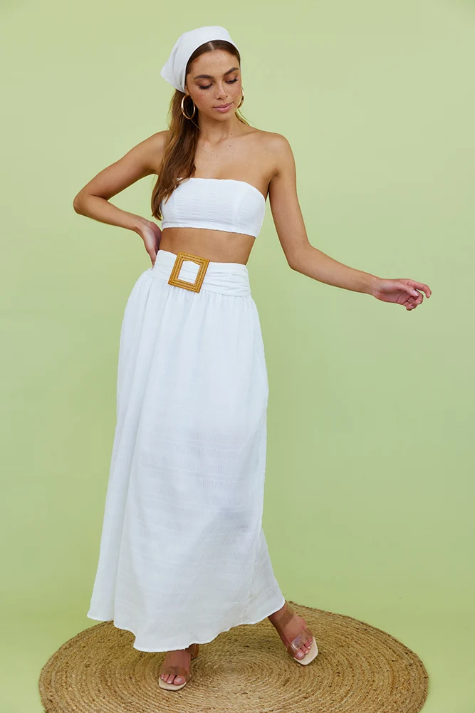 Hundred Years Maxi Skirt White - Image 2