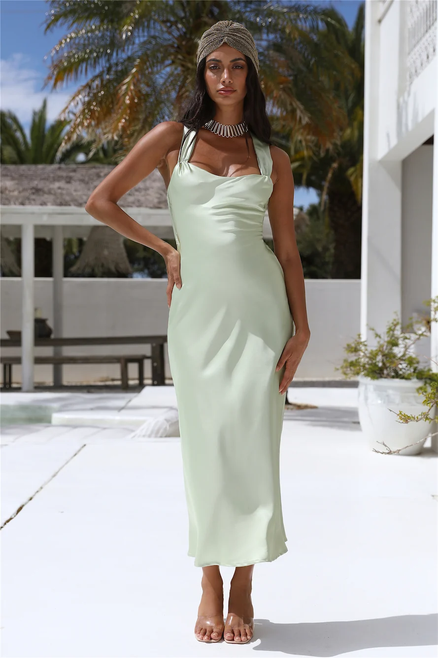It was a Fairytale Maxi Dress Green - Image 5