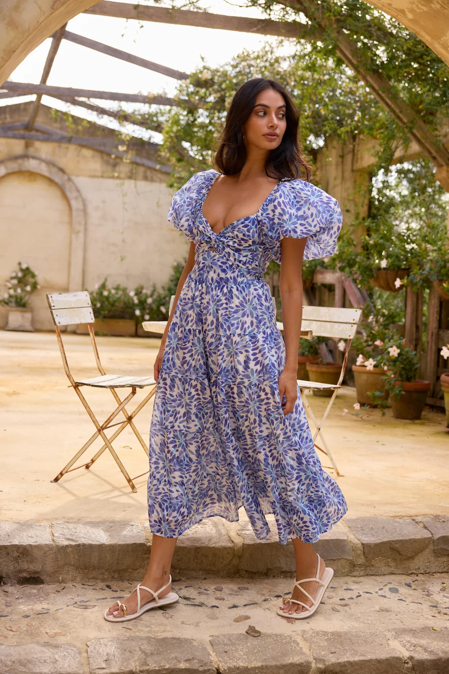 Ivy Rose Maxi Dress Blue - Image 9