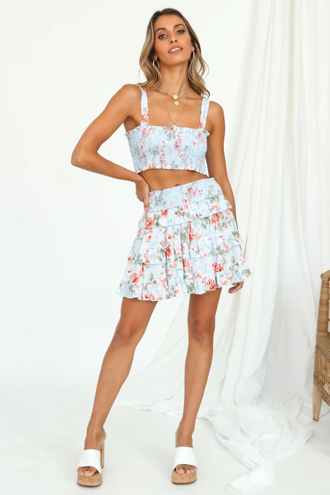 JAASE Artie Mini Skirt Blue