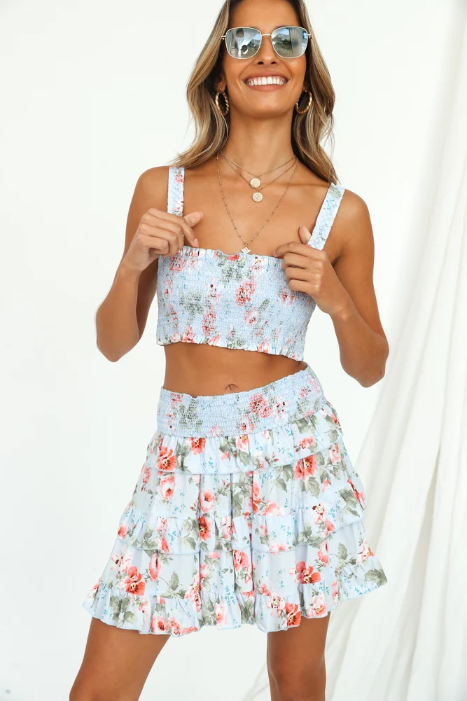 JAASE Artie Mini Skirt Blue - Image 6