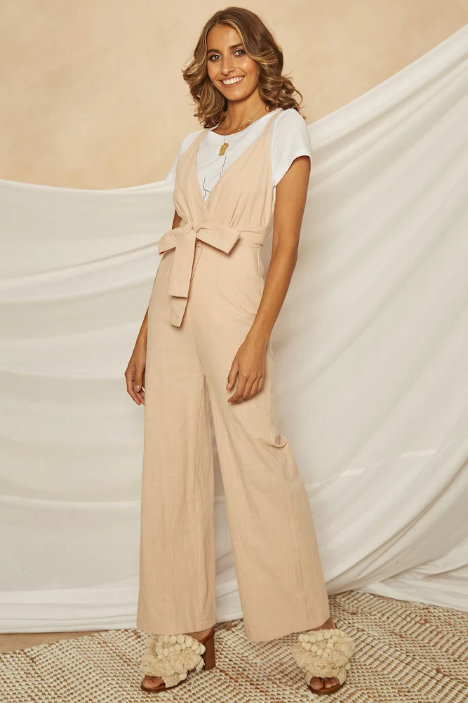 Jarvis Jumpsuit Beige - Image 5