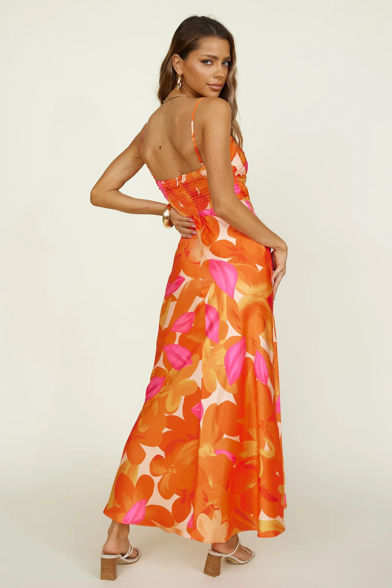Joyful Days Maxi Dress Orange - Image 5