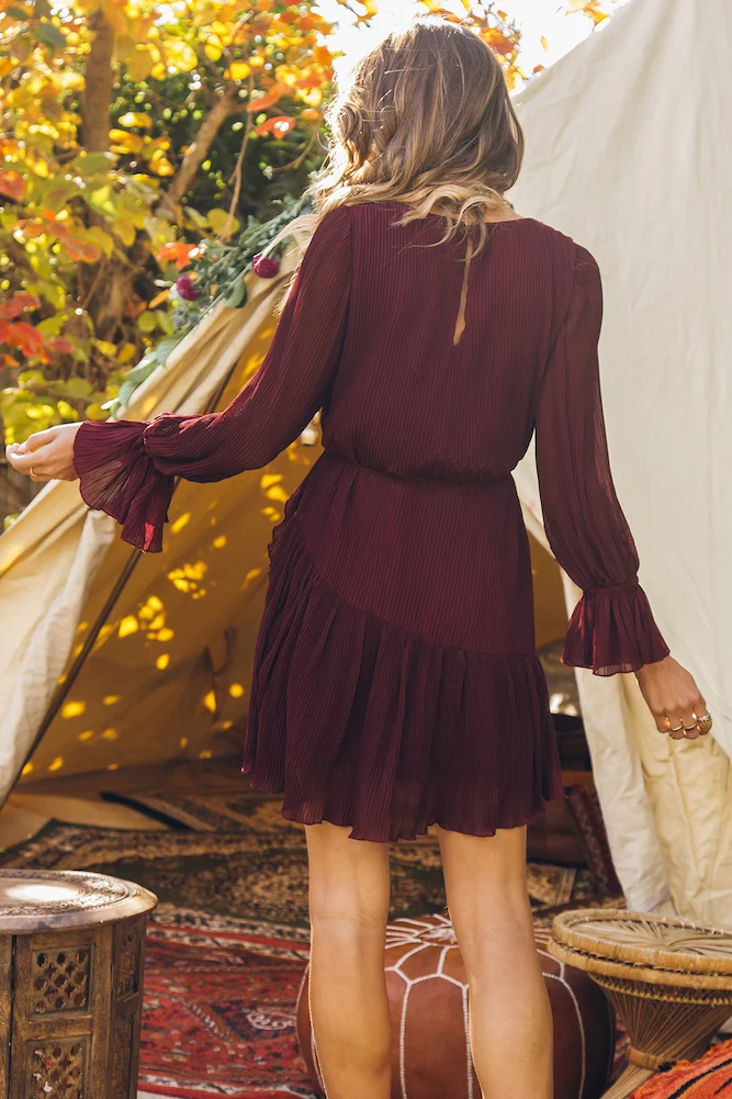 Jumping At Shadows Dress Plum - Image 8