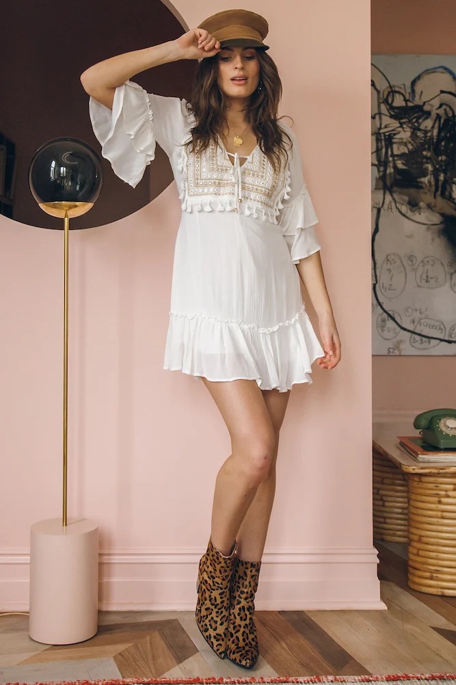 June Dress White - Image 4