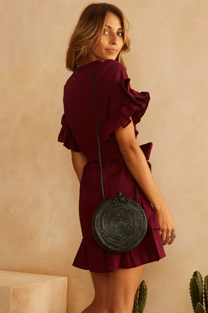 Just Add Sunshine Dress Plum - Image 4
