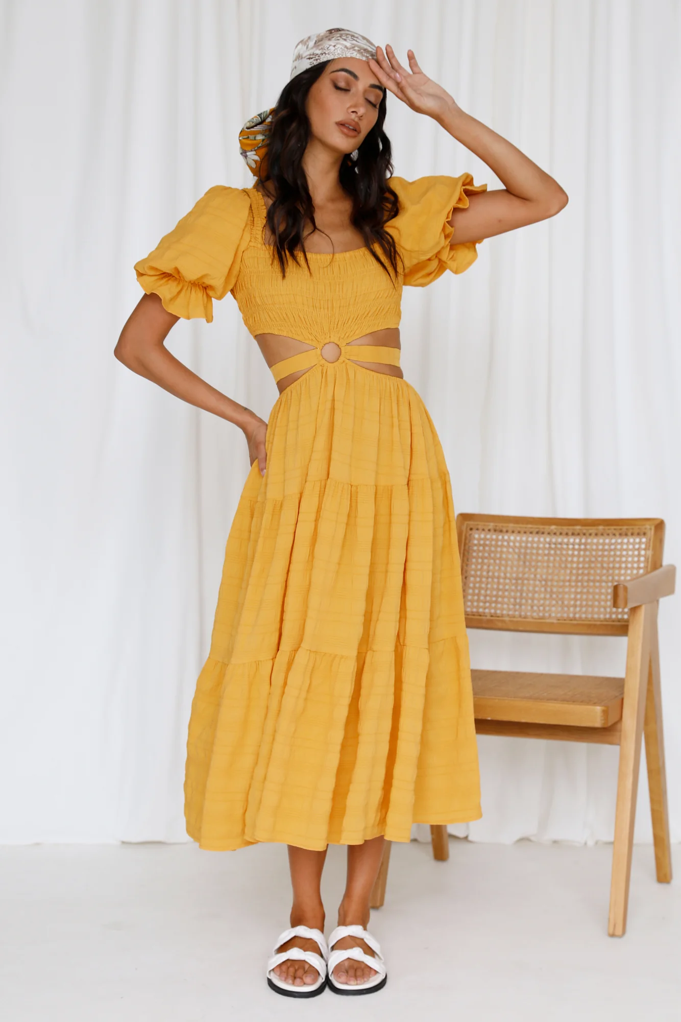 Just Some Days Maxi Dress Yellow - Image 5
