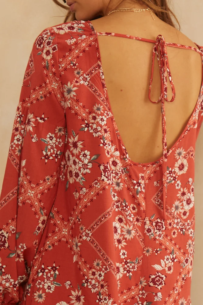 King Of The Rodeo Romper Red - Image 7