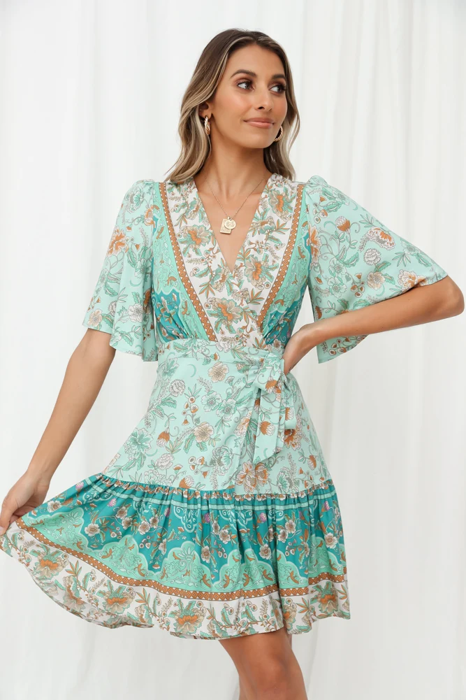 Laccadive Dress Aqua - Image 6