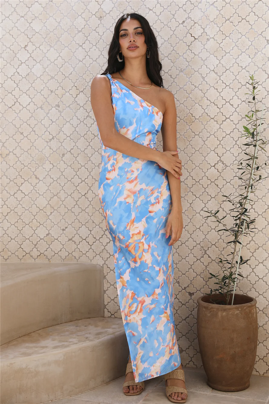 Last Time Maxi Dress Blue - Image 3