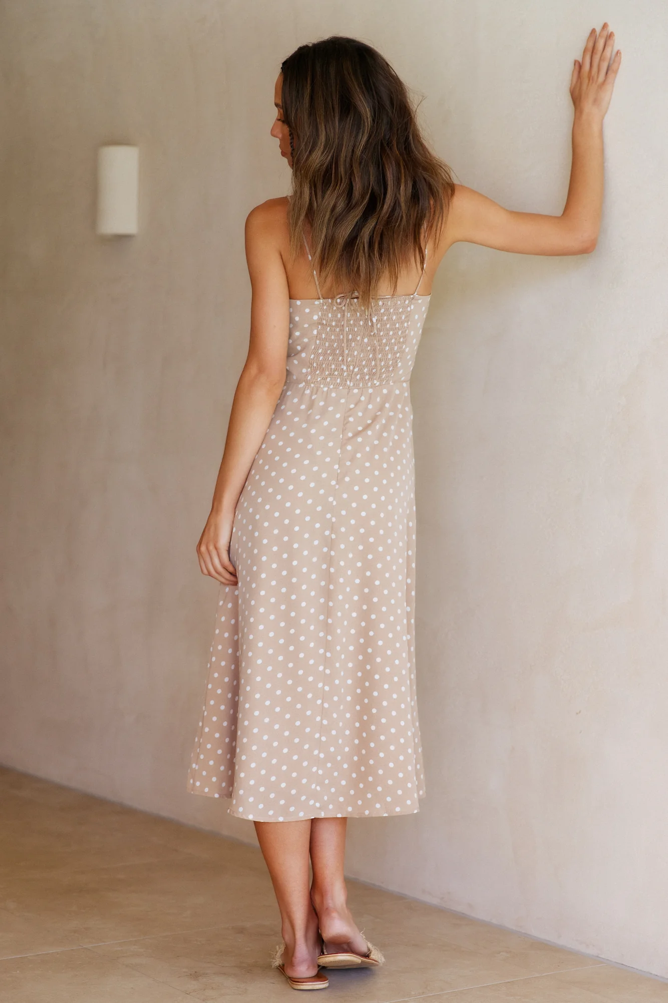 Leave Me Loving Maxi Dress Beige - Image 7