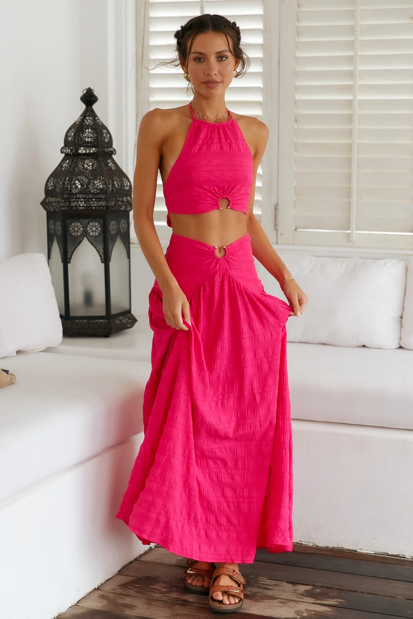 Lemon Tree Crop Top Pink - Image 4