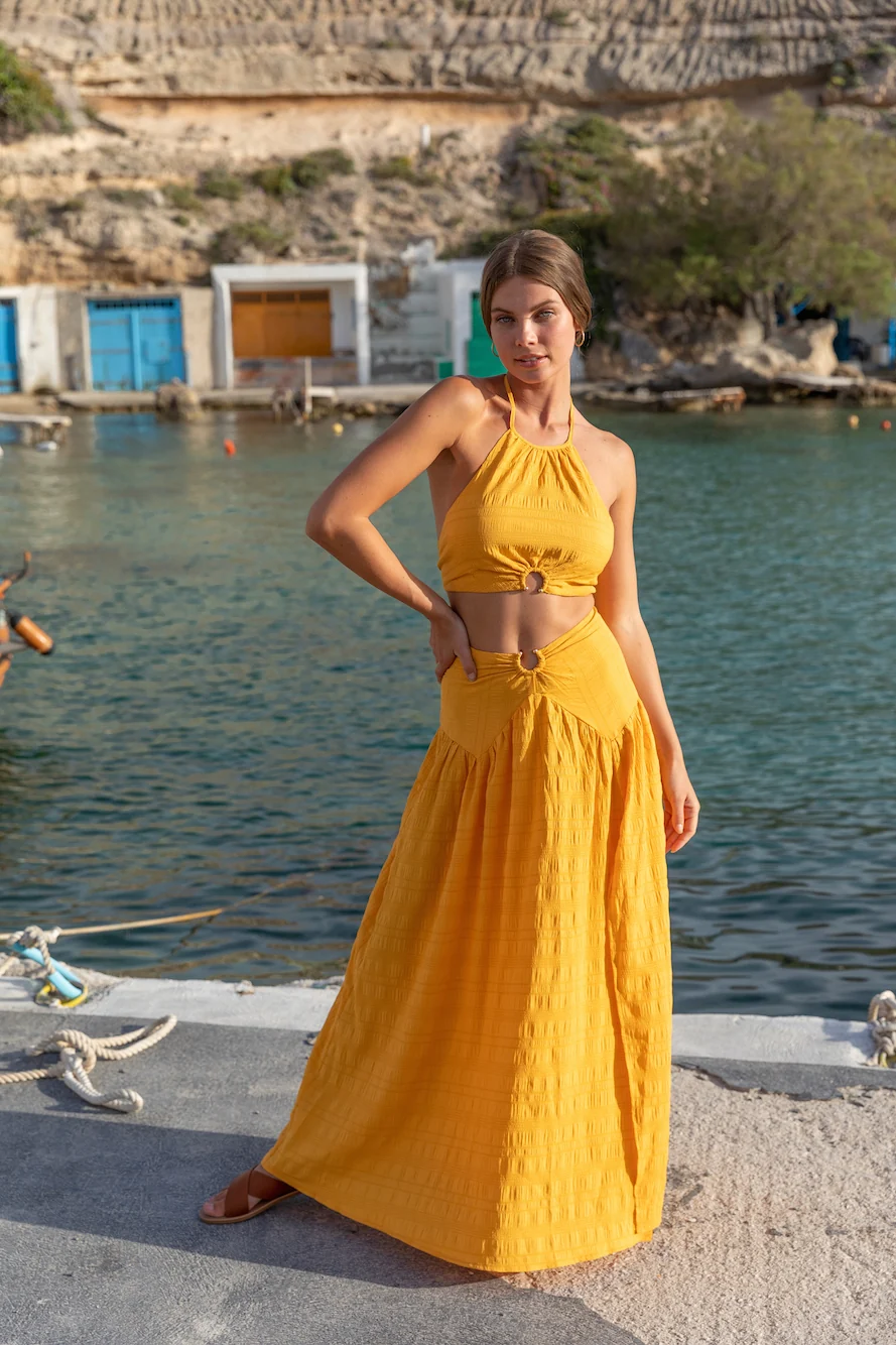 Lemon Tree Crop Top Yellow - Image 4
